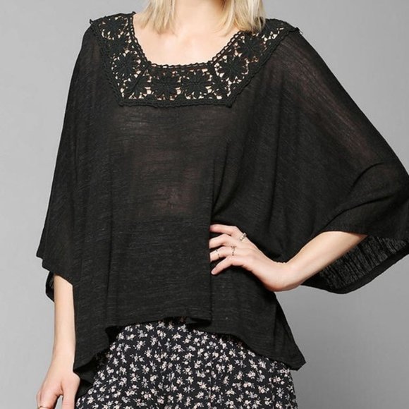 Urban Outfitters summer poncho boho blouse top - Picture 1 of 6